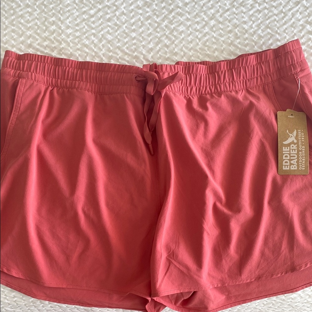 Eddie Bauer Pink Athletic Shorts Lightweight Elastic Waist